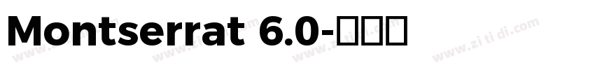Montserrat 6.0字体转换
